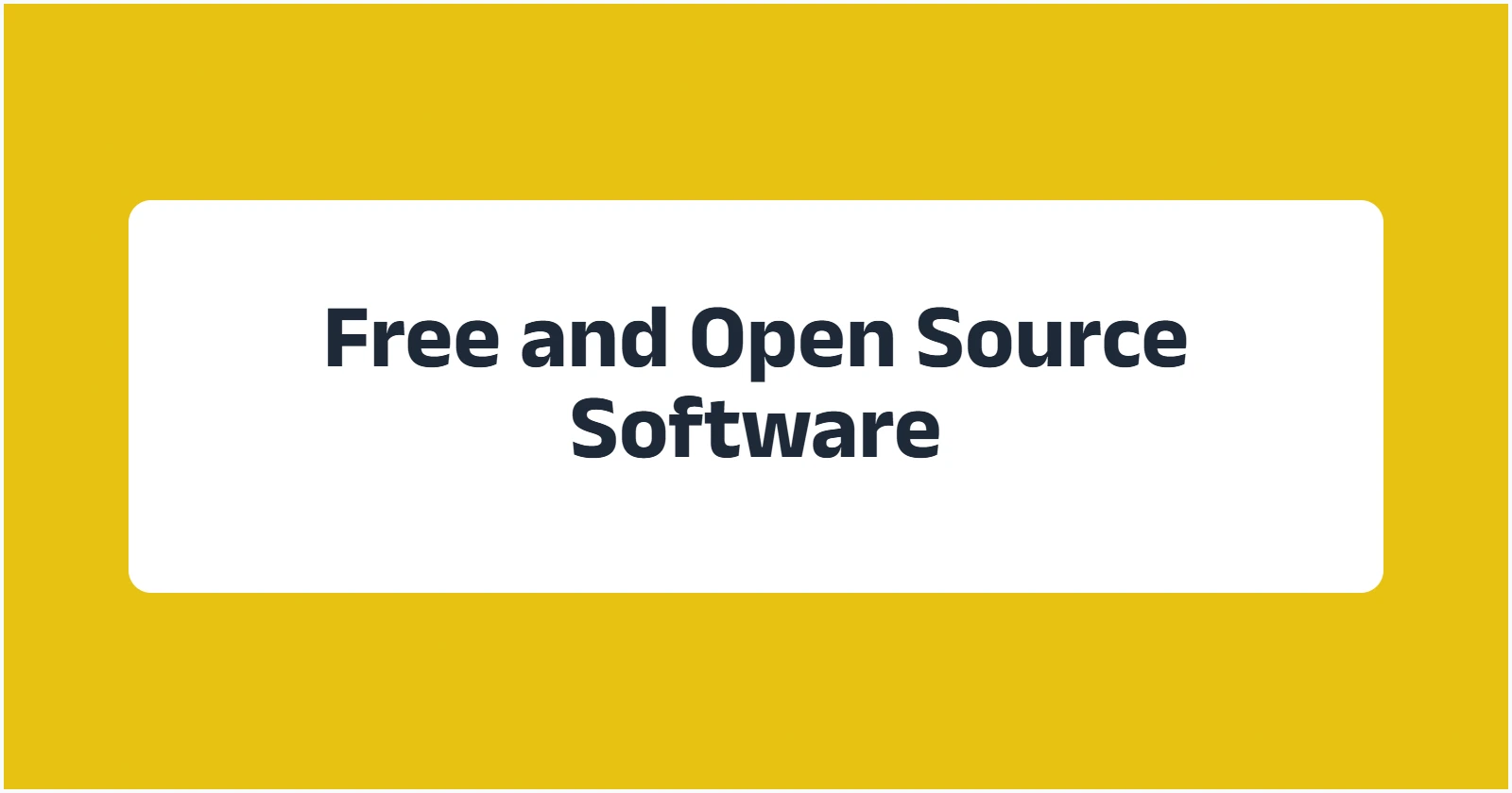 Free and Open Source Software Contributions